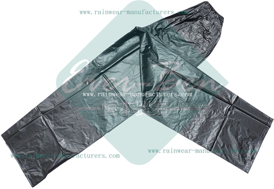China Black PVC pants manufacturer